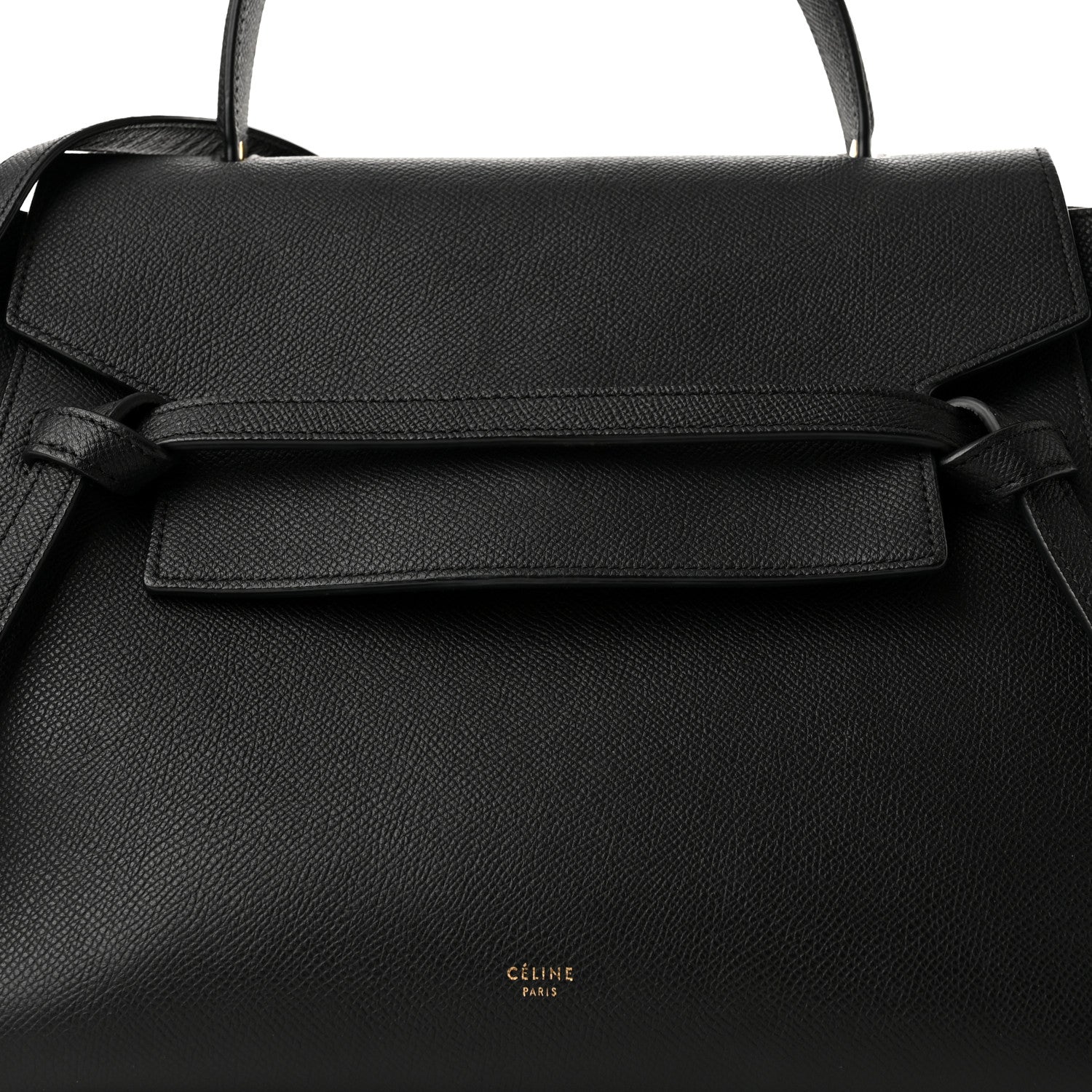Celine Grained Calfskin Mini Belt Bag Black 7 of 9