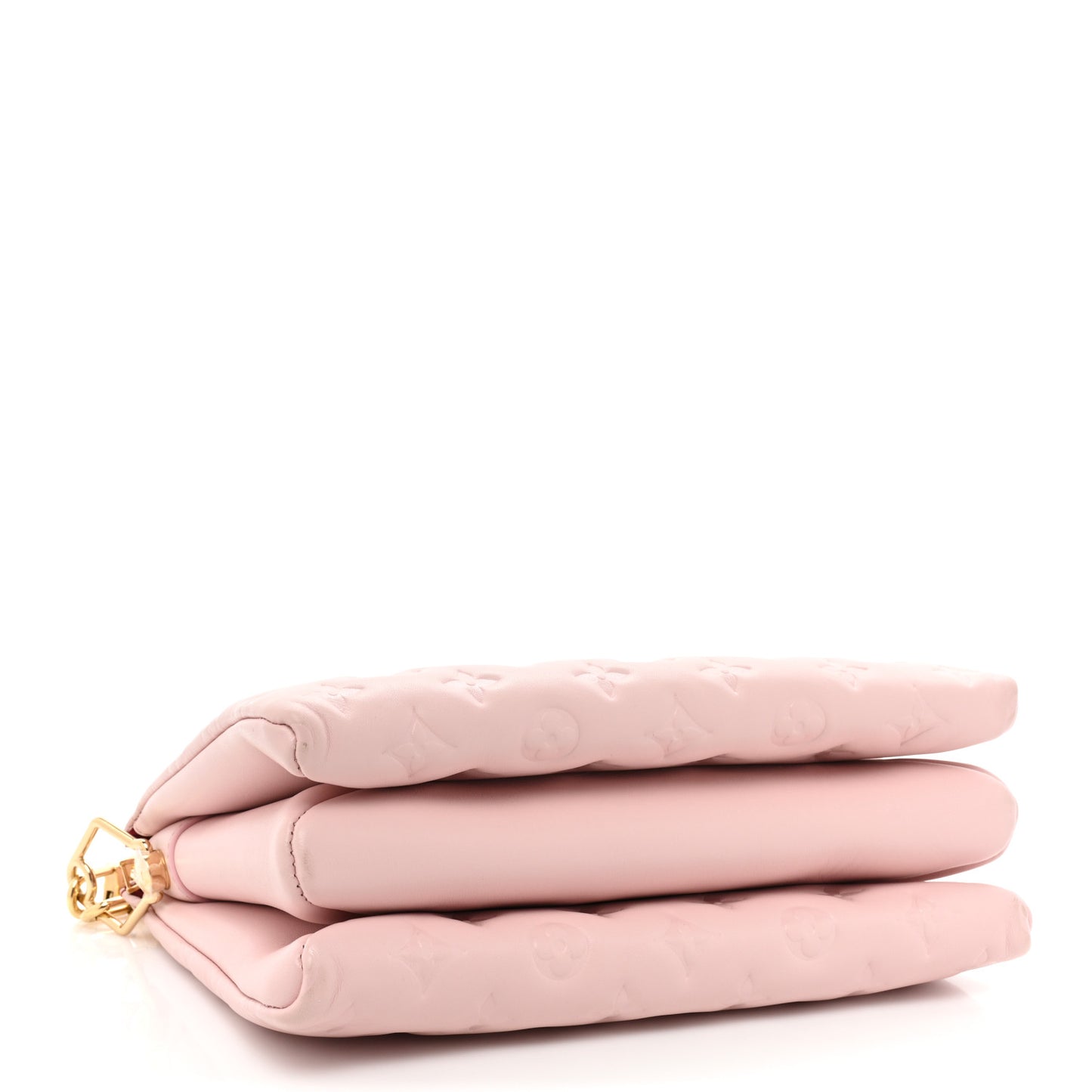 Lambskin Embossed Monogram Coussin PM Rose