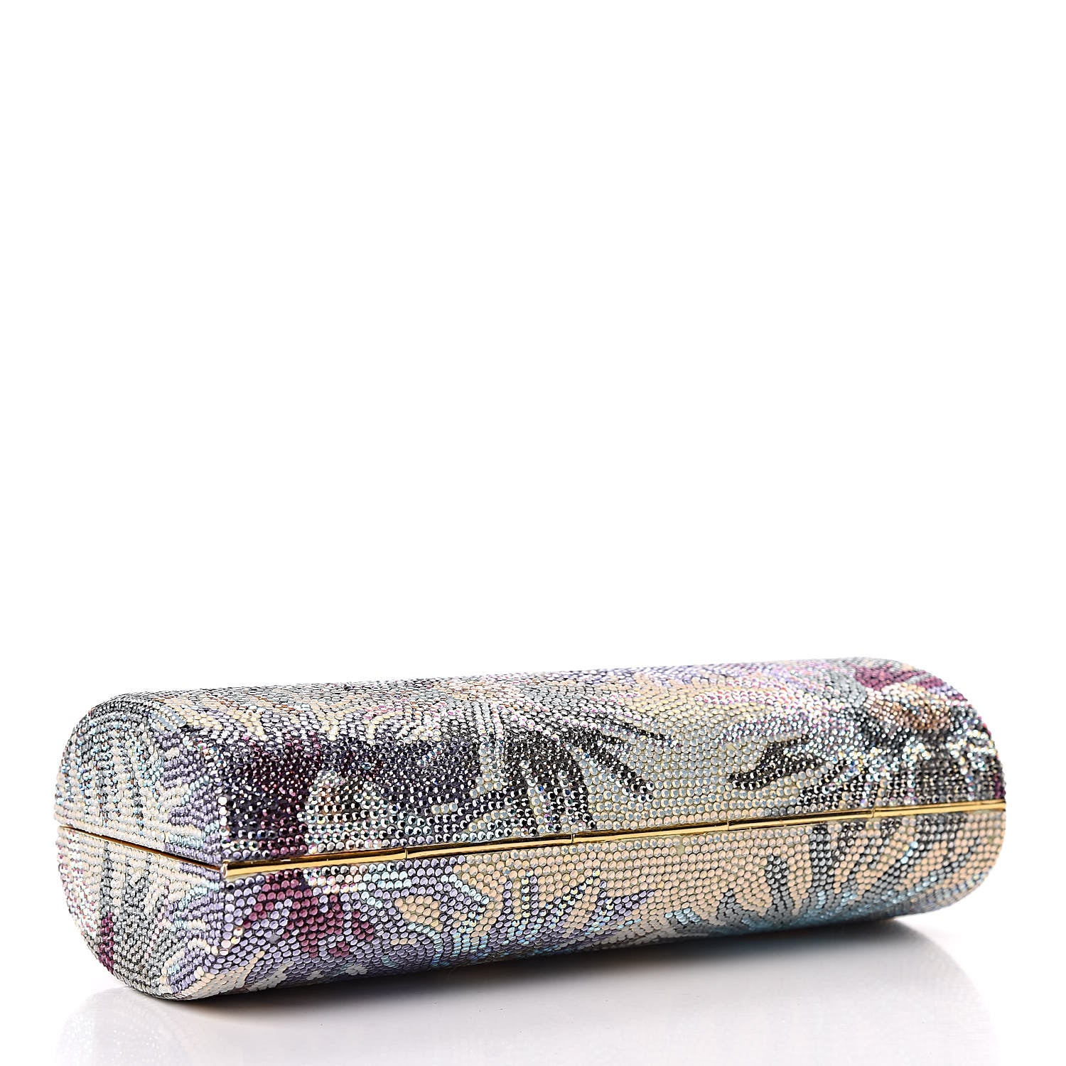 Judith Leiber Swarovski Crystal Floral Minaudiere Clutch Multicolor 5 of 10