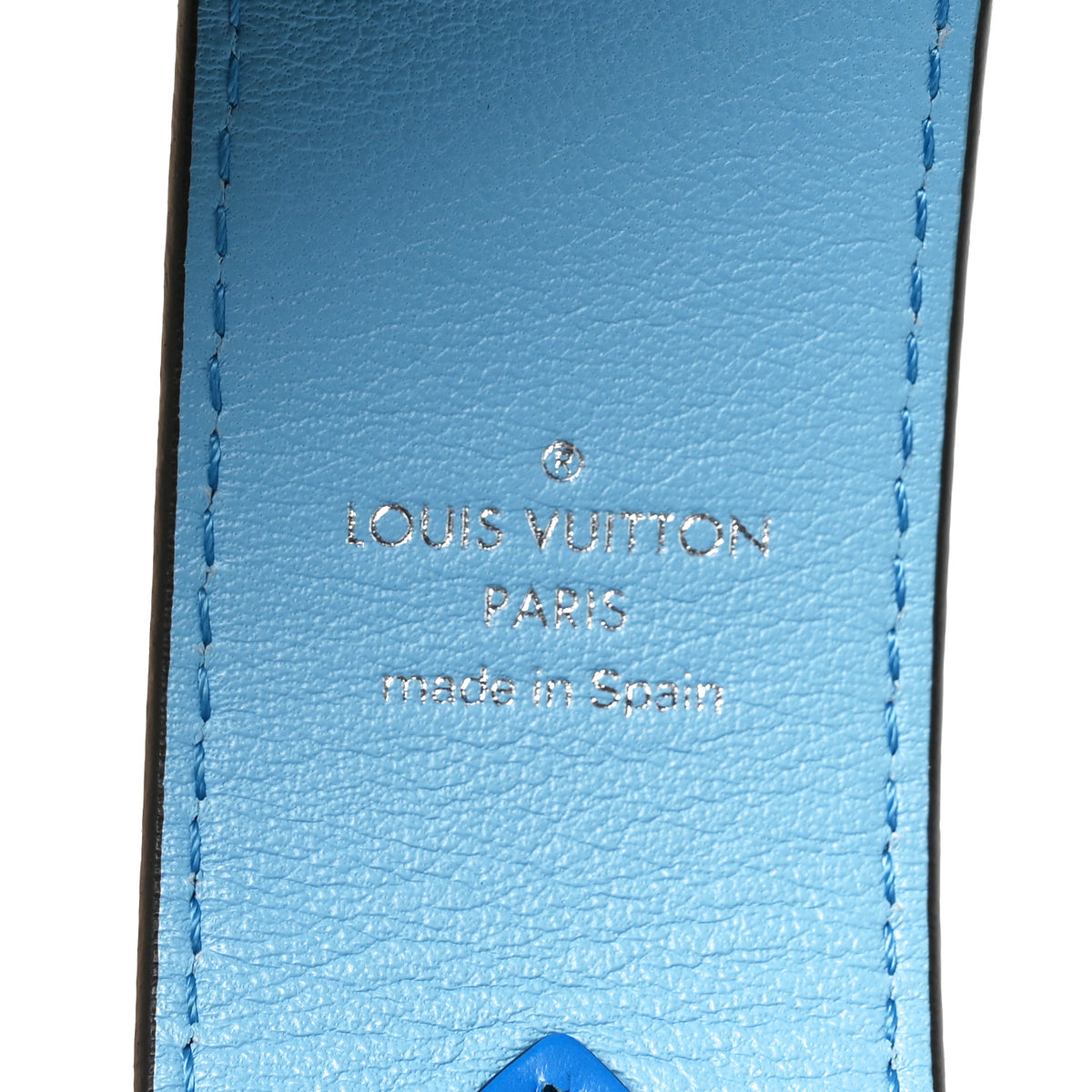 Epi Bandouliere Shoulder Strap Blue Rose