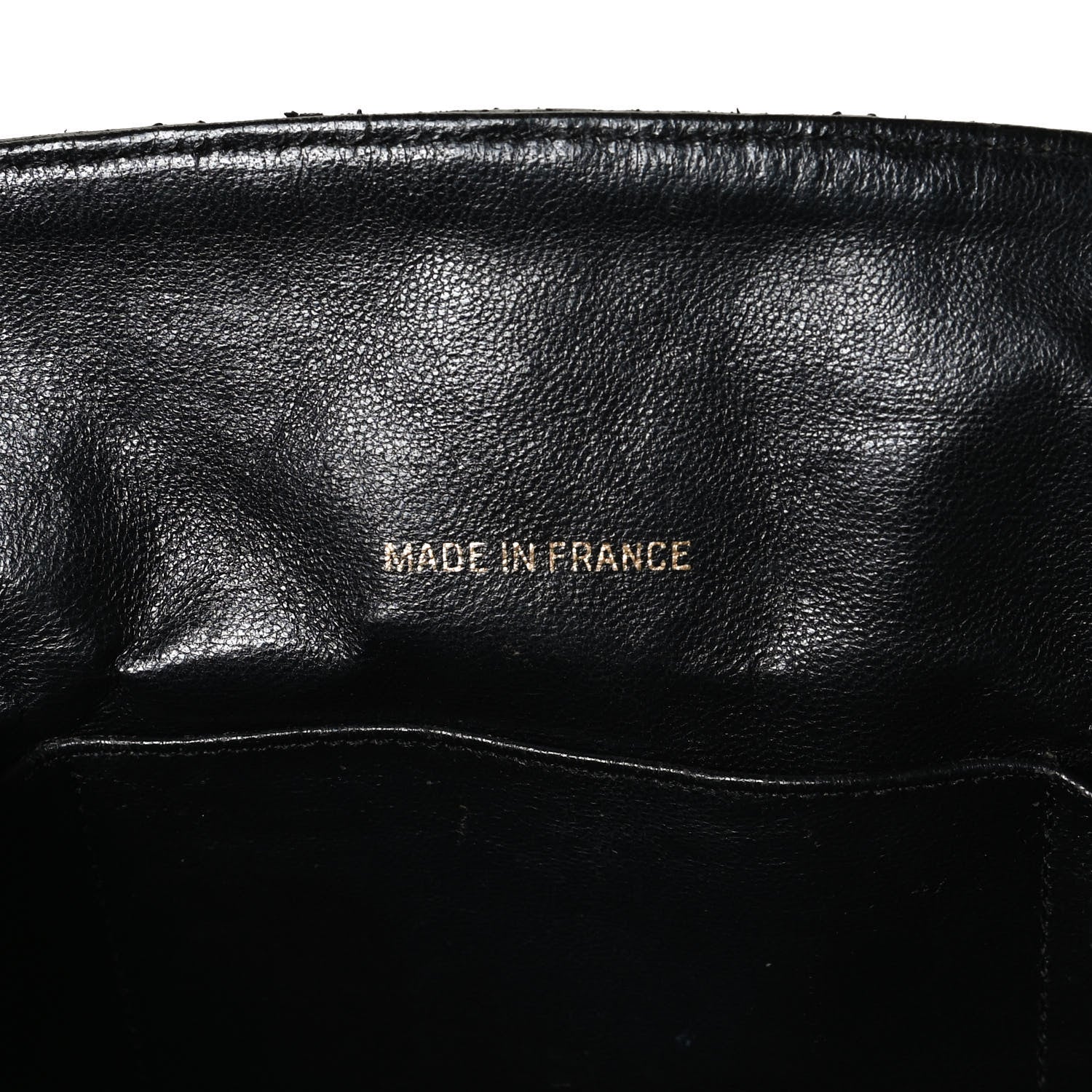 Chanel Lambskin Quilted Shopper Tote Black 10 of 11