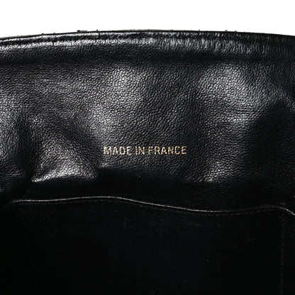 Chanel Lambskin Quilted Shopper Tote Black 10 of 11