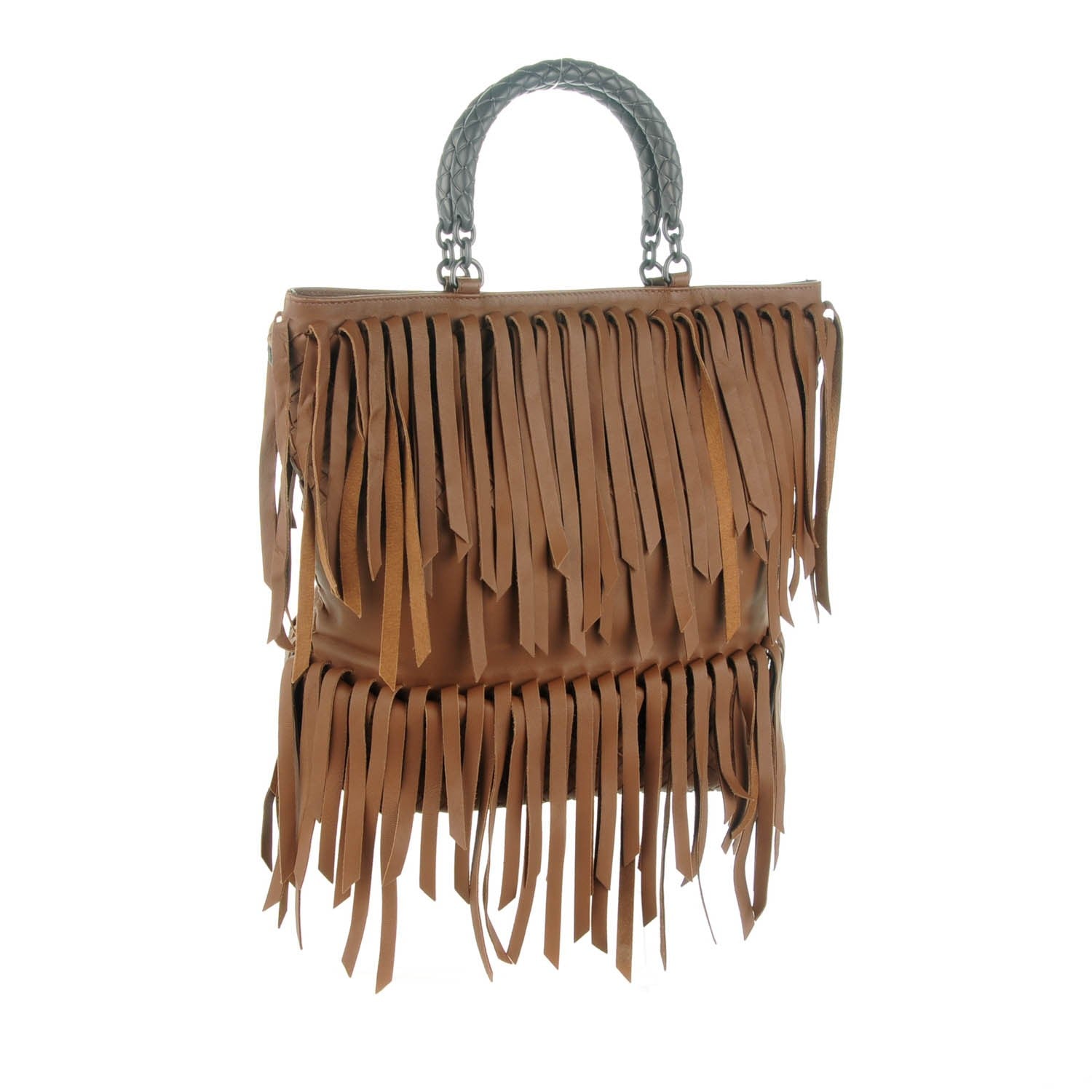 Bottega Veneta Nappa Fringe Tote Chene 3 of 7