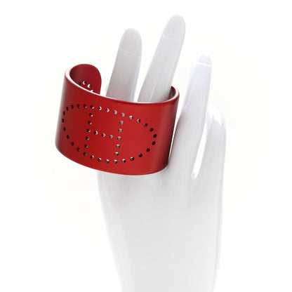 Hermes Aluminium Evelyne Sunset Cuff Bracelet T1 Rouge H 2 of 4