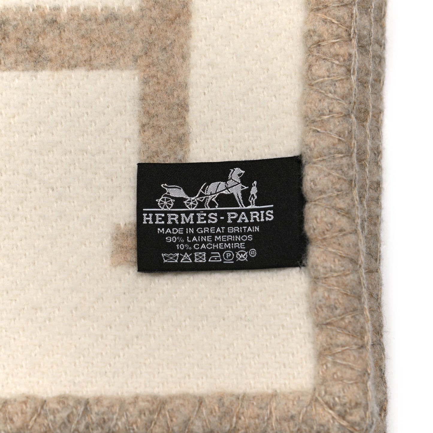 Wool Cashmere Avalon III Blanket Coco Camomille