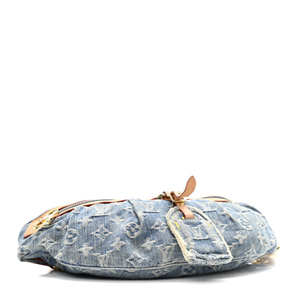 Louis Vuitton Monogram Denim High Rise Bumbag Blue 4 of 9