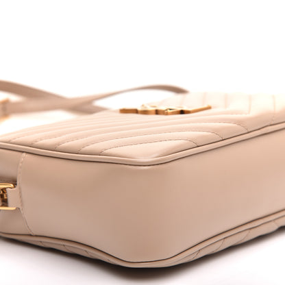 Saint Laurent Calfskin Matelasse Monogram Lou Camera Bag Dark Beige 6 of 10