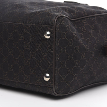 Gucci Denim Monogram Large Carry On Duffle Dark Brown 8 of 8