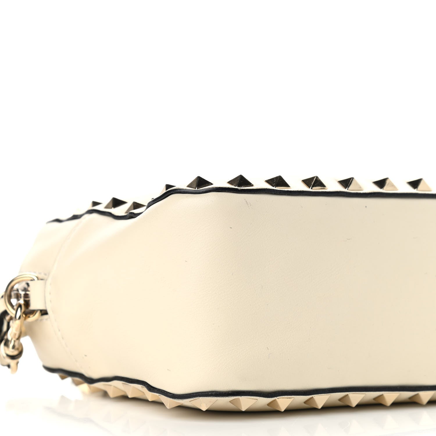 Valentino Garavani Calfskin Rockstud Top Handle Camera Crossbody Bag Ivory 7 of 12