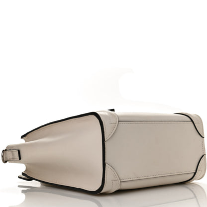 Celine Smooth Calfskin Nano Luggage White 9 of 11