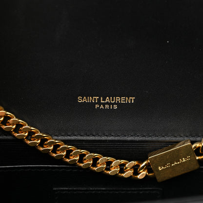 Saint Laurent Calfskin Small Monogram Kate Satchel Black 6 of 11