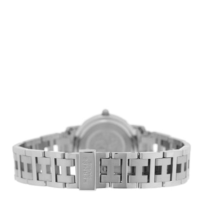 Hermes Stainless Steel 24mm Clipper Quartz Watch Grey 3 of 4