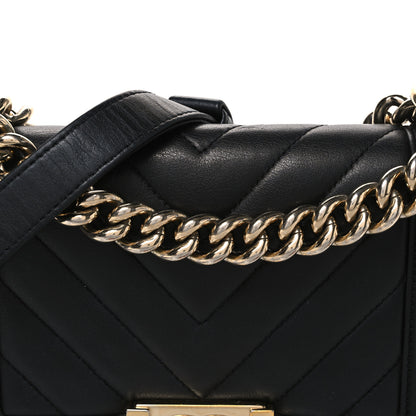 Chanel Calfskin Chevron Quilted Small Boy Flap Black 8 of 11