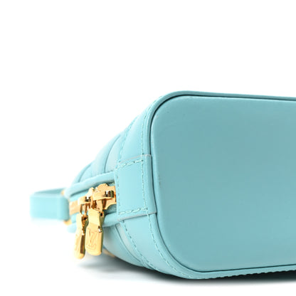 Louis Vuitton Lambskin Malletage Alma Nano Lagoon Blue 8 of 9