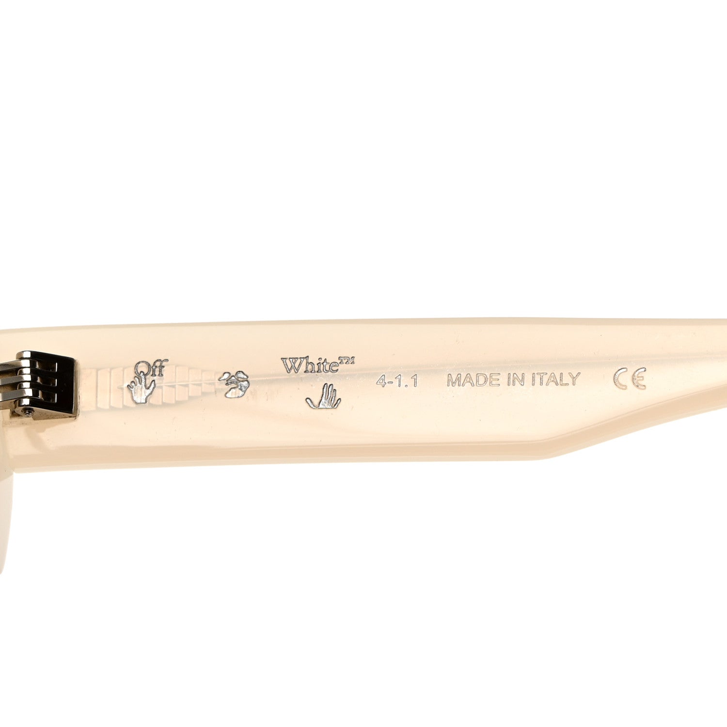 Off-White Acetate Marfa Sunglasses Beige 6 of 8