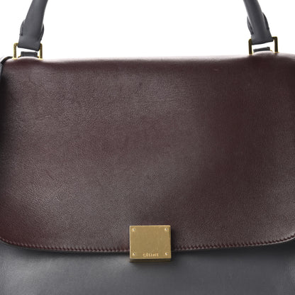 Celine Smooth Calfskin Suede Medium Tri-Color Trapeze Yellow 10 of 10