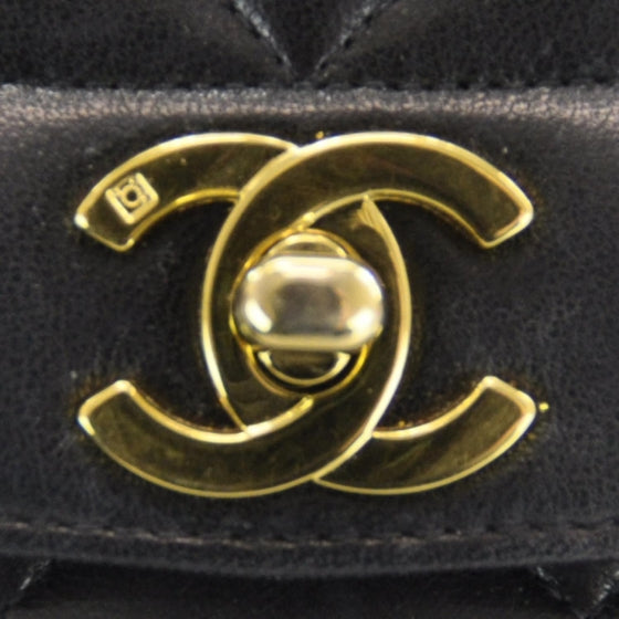 Lambskin Medium Flap Black