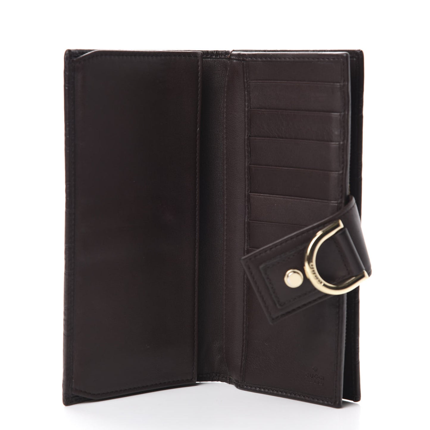 Guccissima Abbey Continental Wallet Chocolate