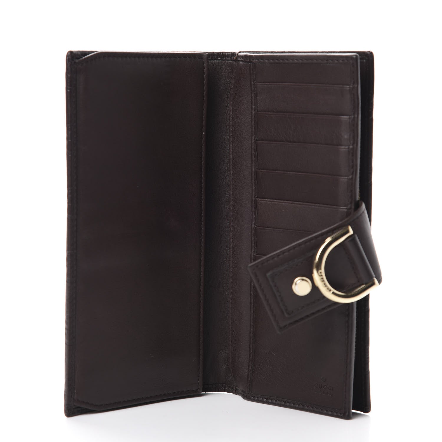 Gucci Guccissima Abbey Continental Wallet Chocolate 5 of 9
