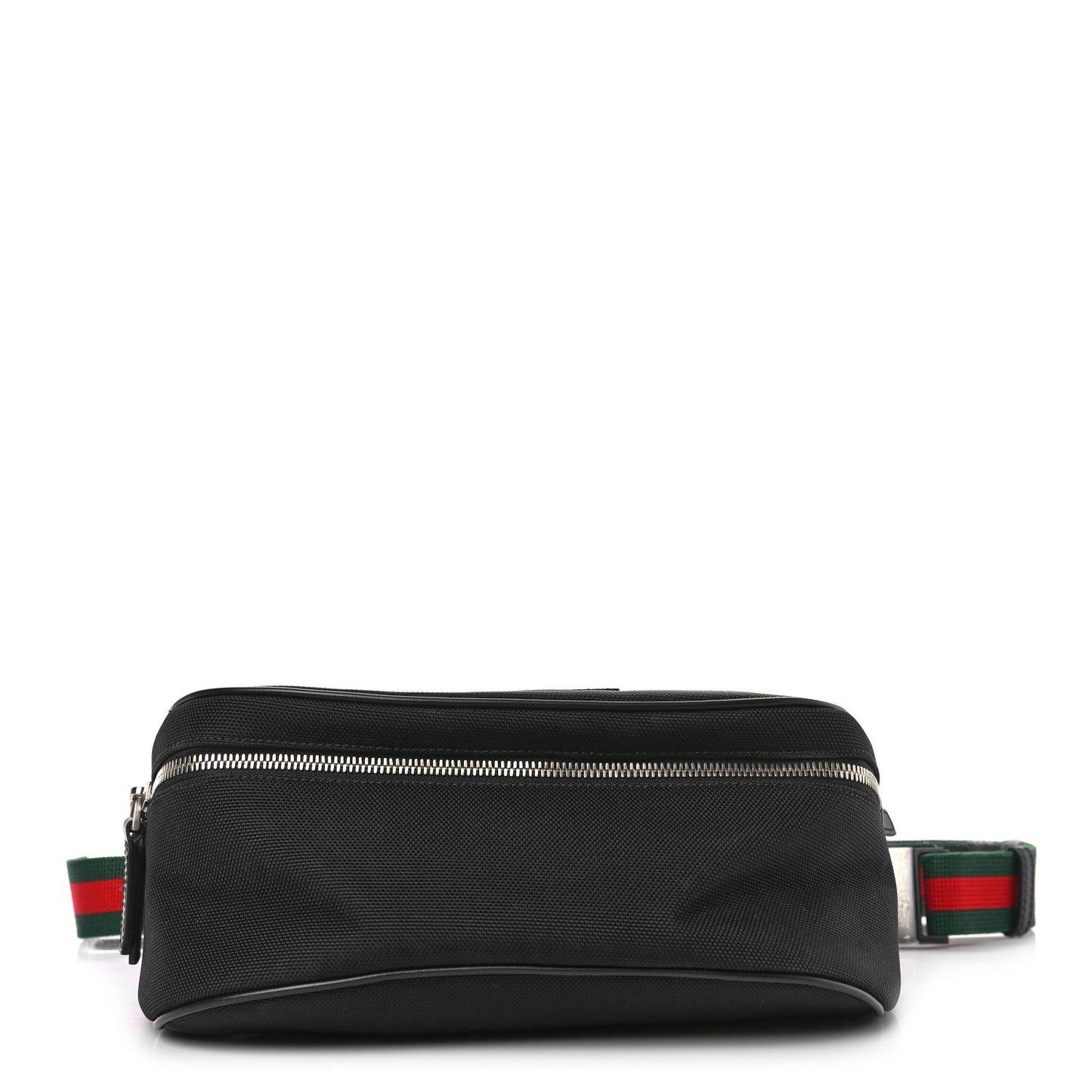 Techno Canvas Web Large Belt Bag Black