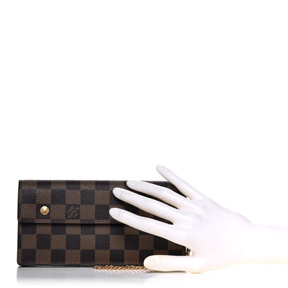 Louis Vuitton Damier Ebene Portefeuille Long Modulable Wallet 2 of 9
