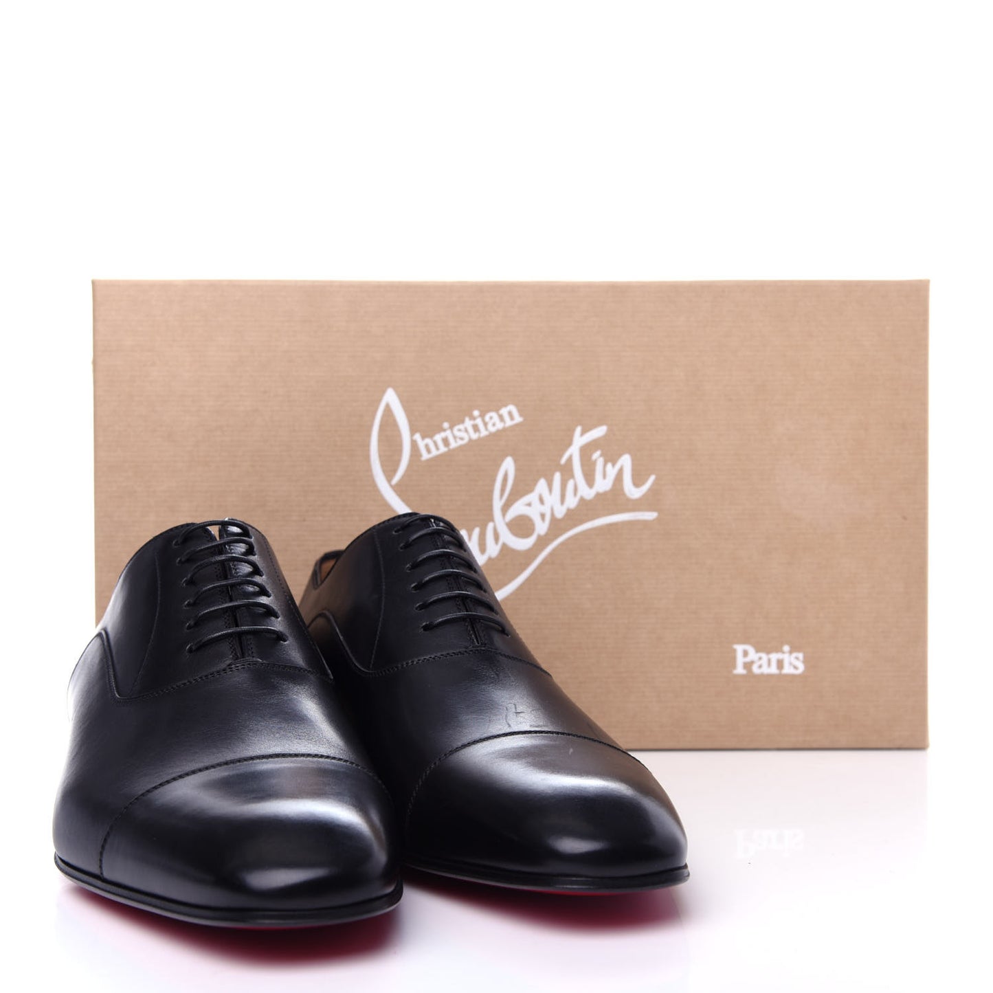Calfskin Mens Greggo Flat Oxfords 43 Black