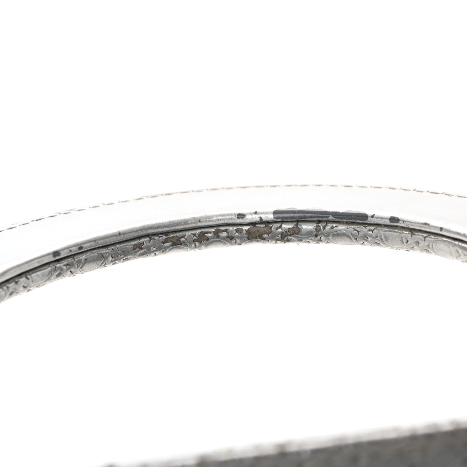 Christian Dior Metallic Patent Micro-Cannage Gradient Medium Lady Dior Silver Blue 13 of 13
