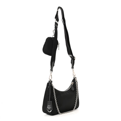 Prada Nylon Re-Edition 2005 Shoulder Bag Black 3 of 12