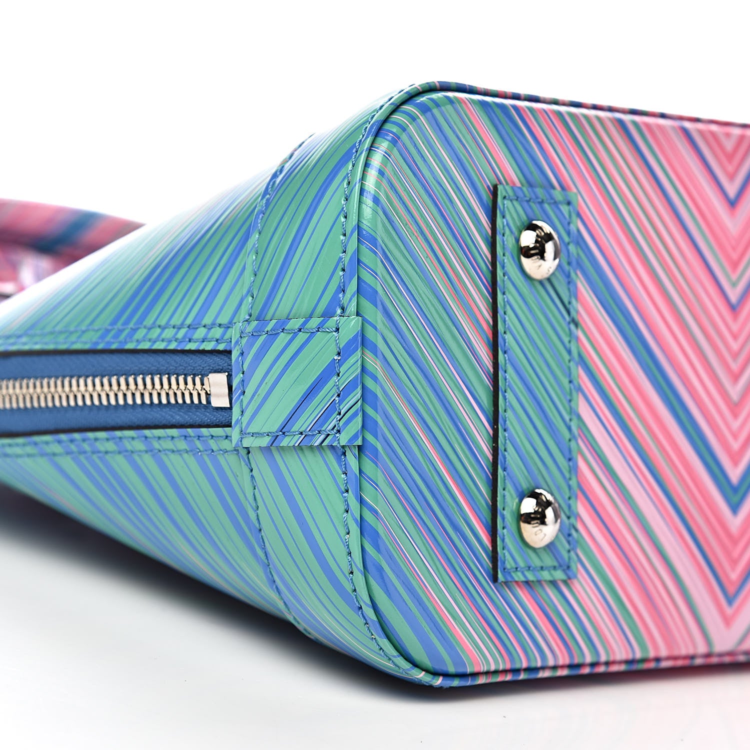 Louis Vuitton Epi Tropical Alma BB Blue Rose 7 of 10