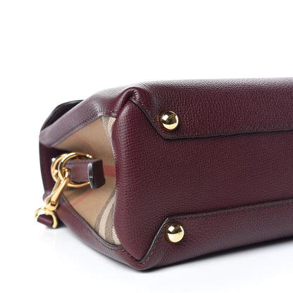 Burberry Derby Calfskin House Check Small Camberley Mahogany Red 5 of 9