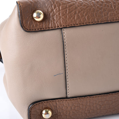 Burberry Heritage Grain Smooth Calfskin Large Clarborough Tote Sepia Brown Honey 9 of 11