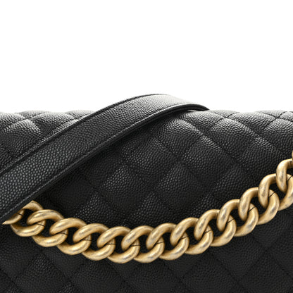 Chanel Caviar Quilted Medium Boy Flap Black 8 of 10