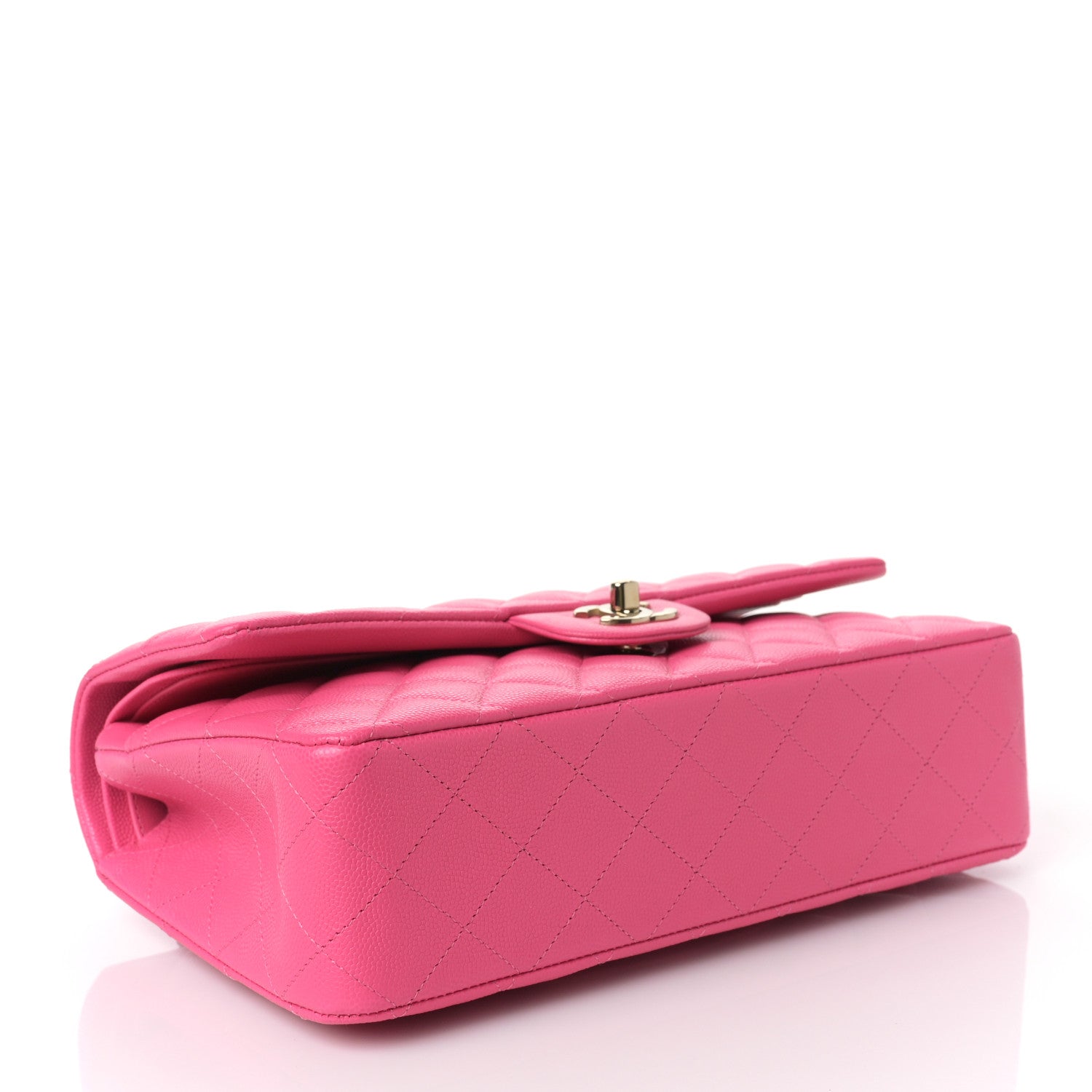 Chanel Caviar Quilted Medium Double Flap Pink 4 of 10