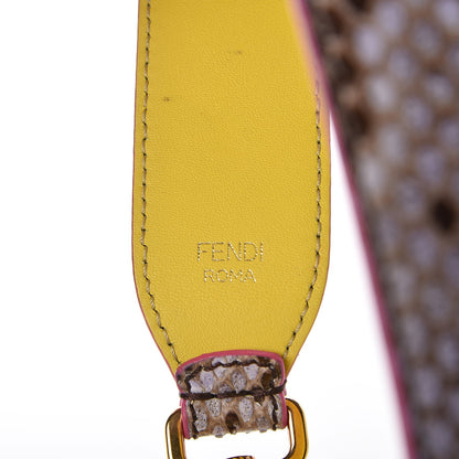 Fendi Shiny Python Vitello Dolce Strap You Purple Yellow 4 of 6