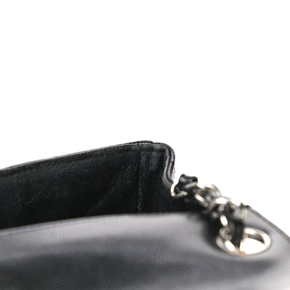 Chanel Caviar Chevron Quilted Mini Square Flap Black 11 of 17