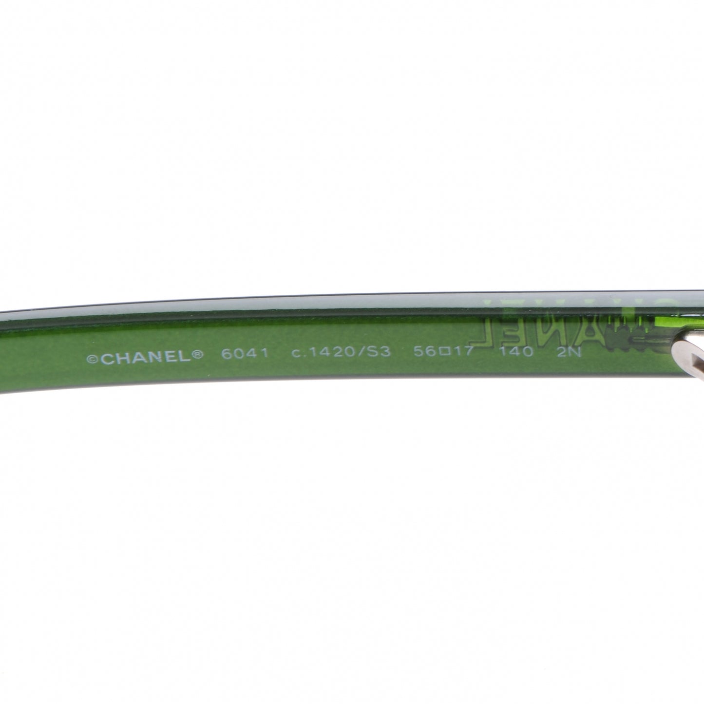 Cat Eye Chain Sunglasses 6041 Green