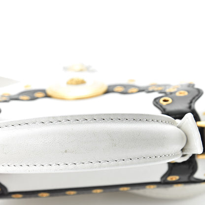 Versace Calfskin Vanitas Crossbody Bag White 18 of 21