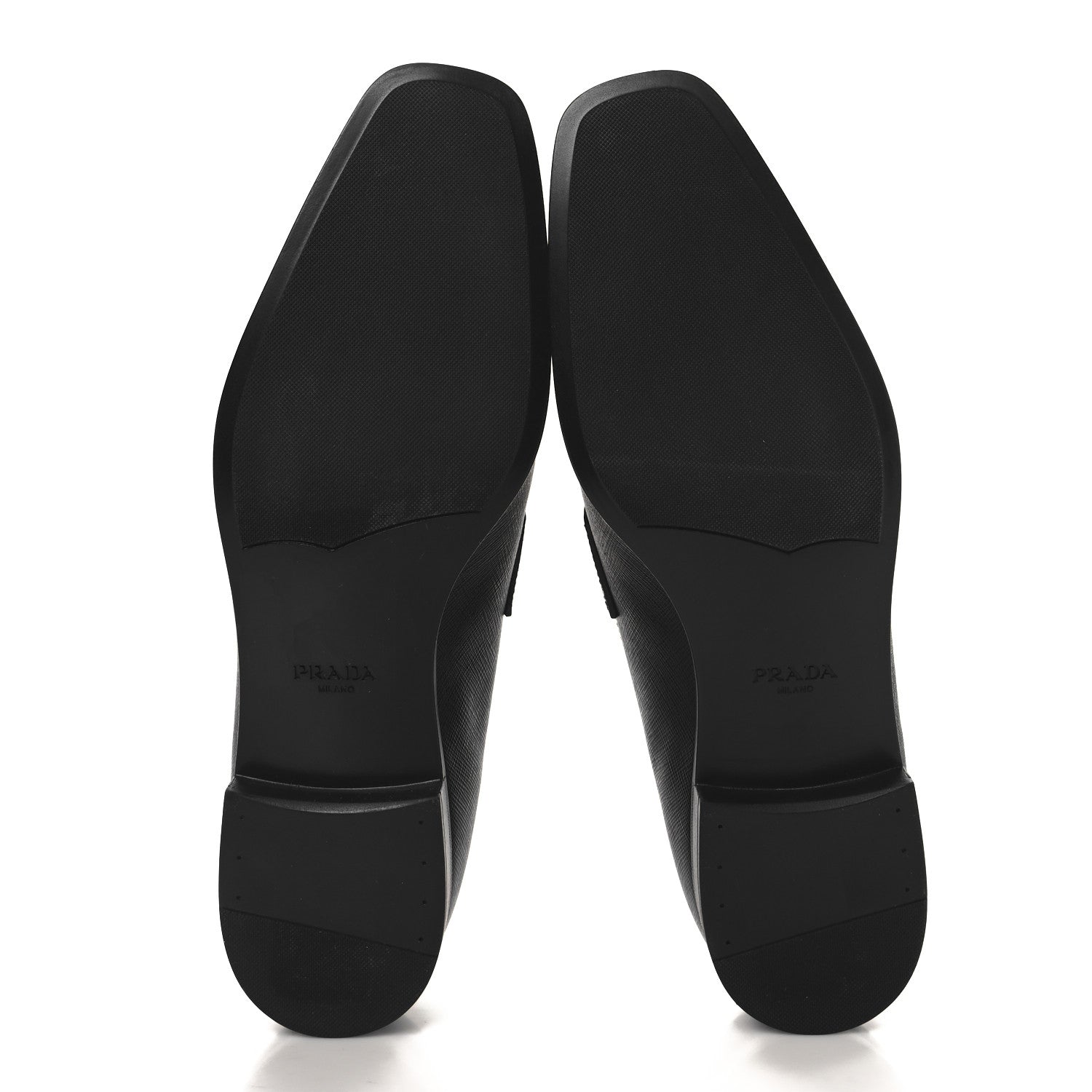 Prada Saffiano Mens Penny Loafers 9 Black 6 of 10