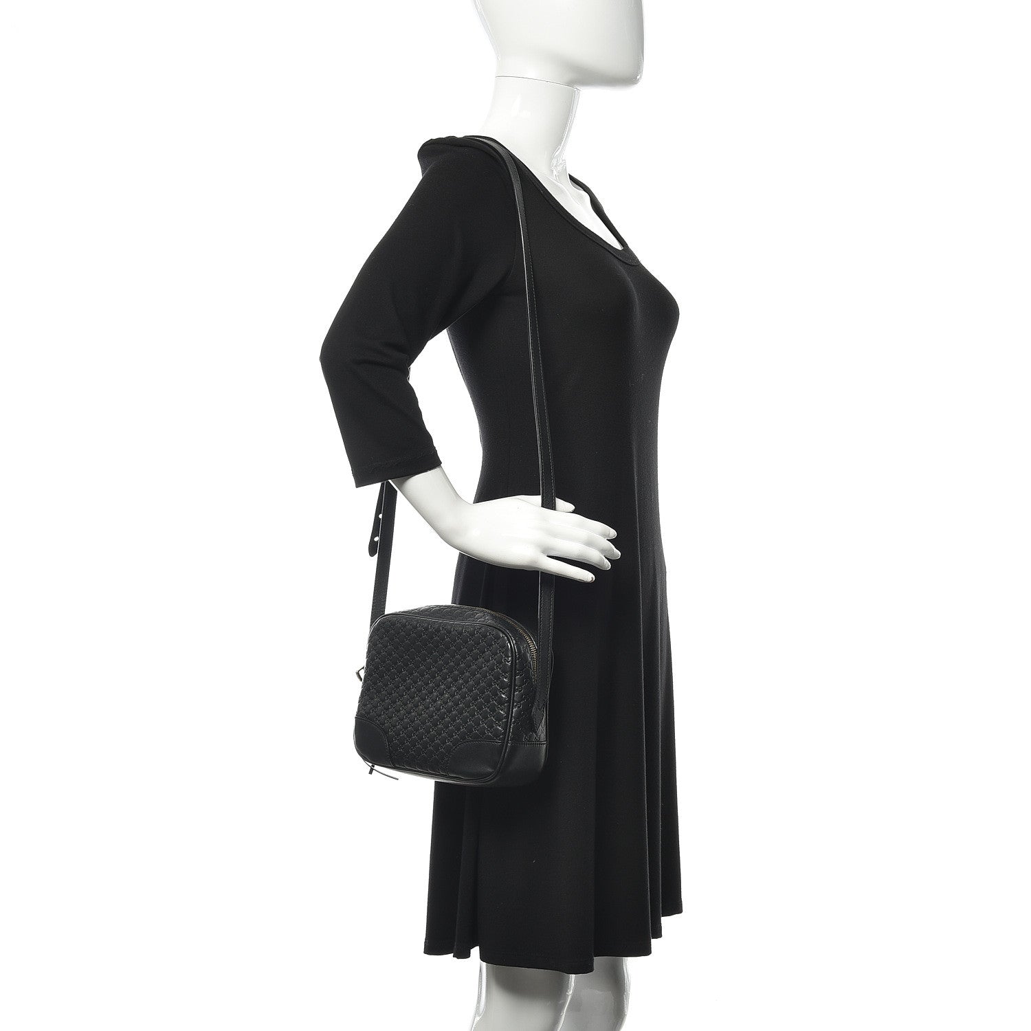 Gucci Microguccissima Mini Bree Messenger Bag Black 2 of 11