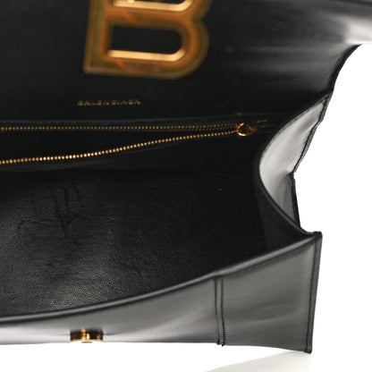 Balenciaga Shiny Box Calfskin Small Hourglass Top Handle Bag Black 8 of 24