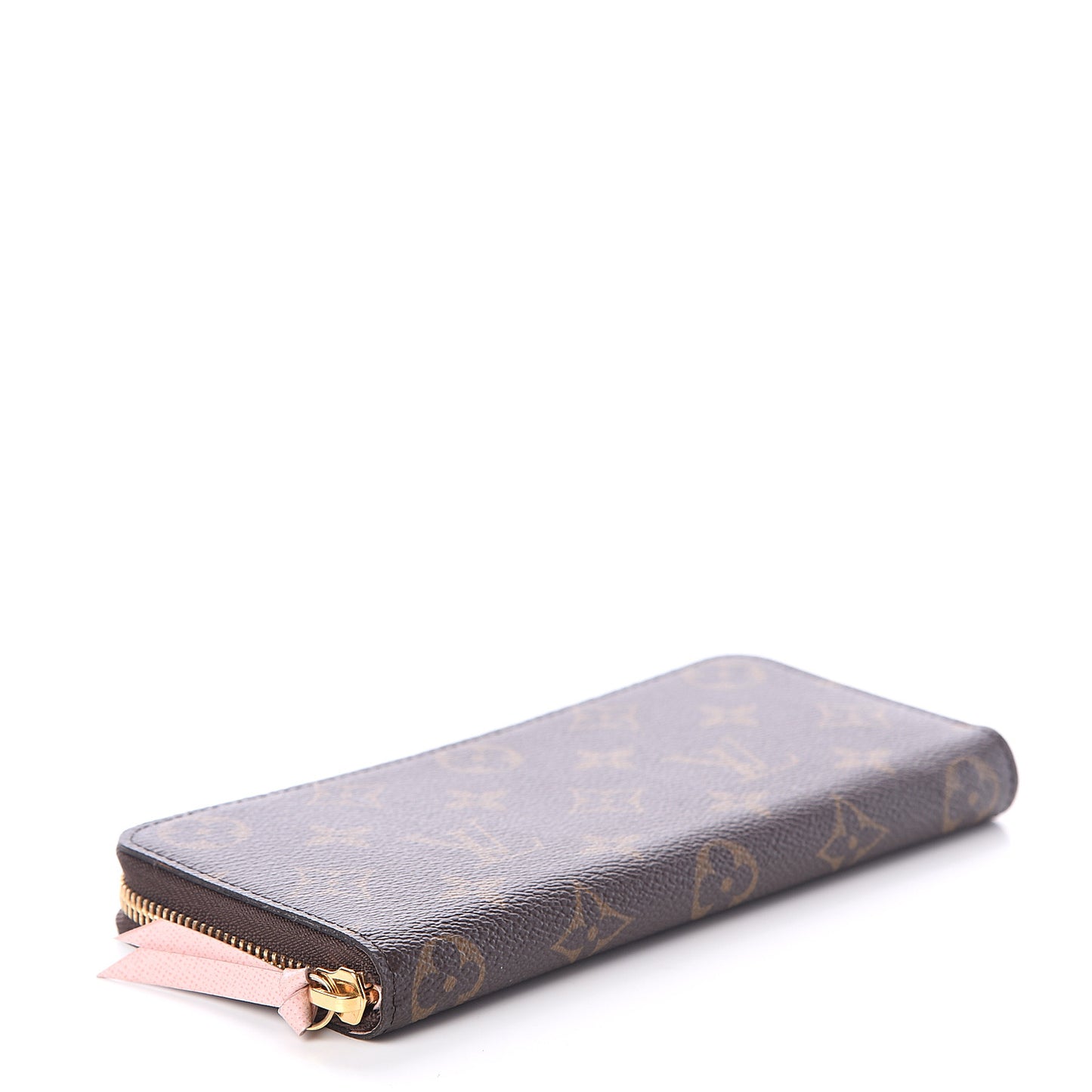 Monogram Clemence Wallet Rose Ballerine