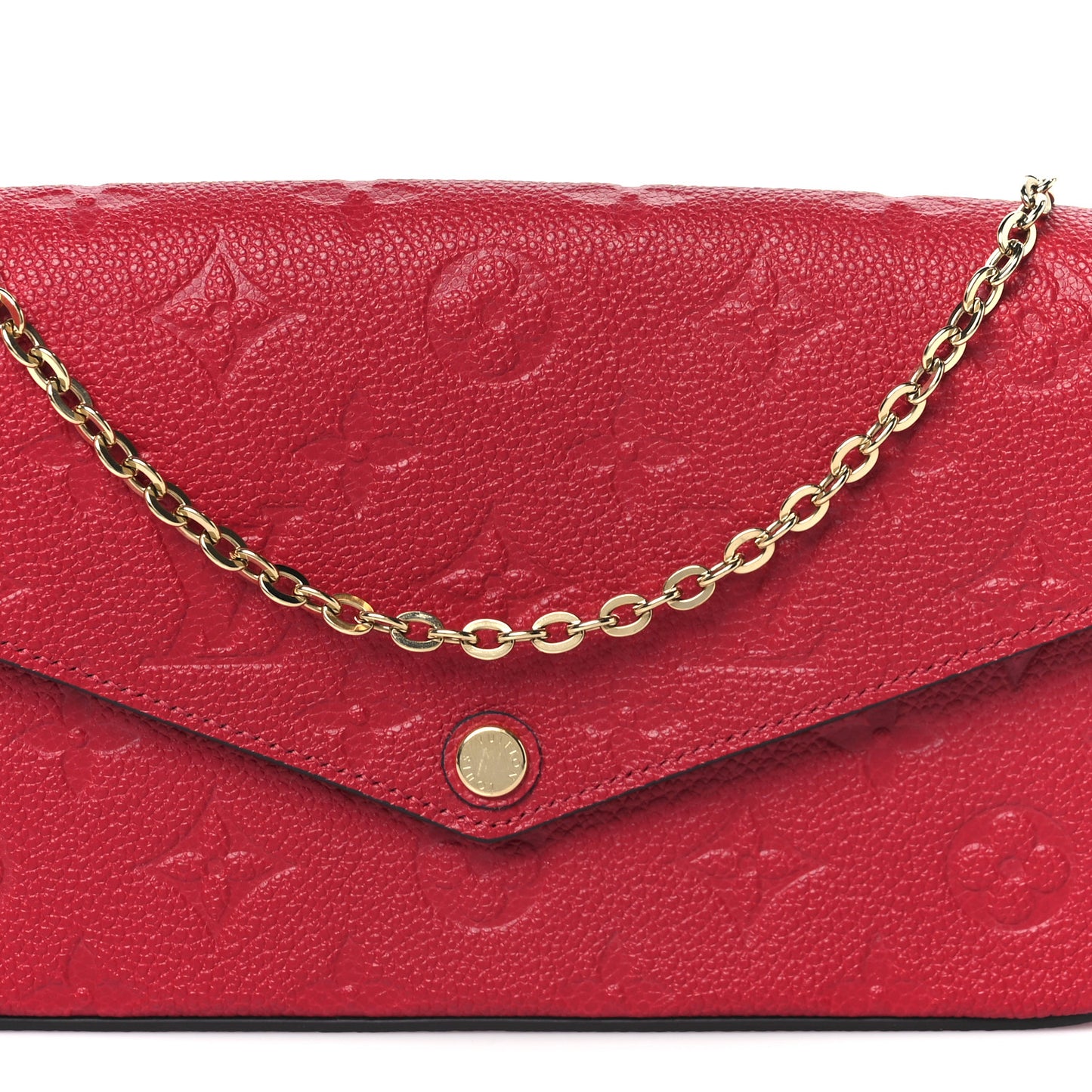 Empreinte Pochette Felicie Chain Wallet Scarlet