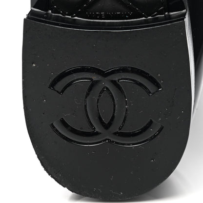 Chanel Rubber Rain Boots 38 Black 7 of 9