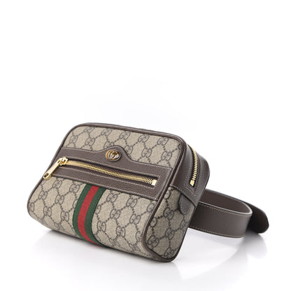Gucci GG Supreme Monogram Web Small Ophidia Belt Bag 85 34 Dark Brown 7 of 10