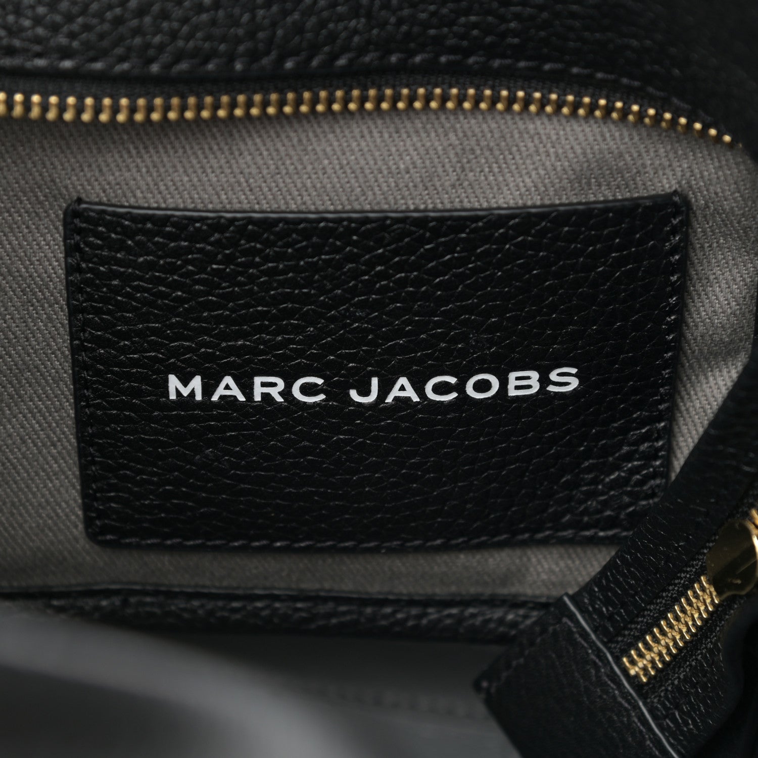 Marc Jacobs Grained Calfskin Small The Tote Bag Black 6 of 14