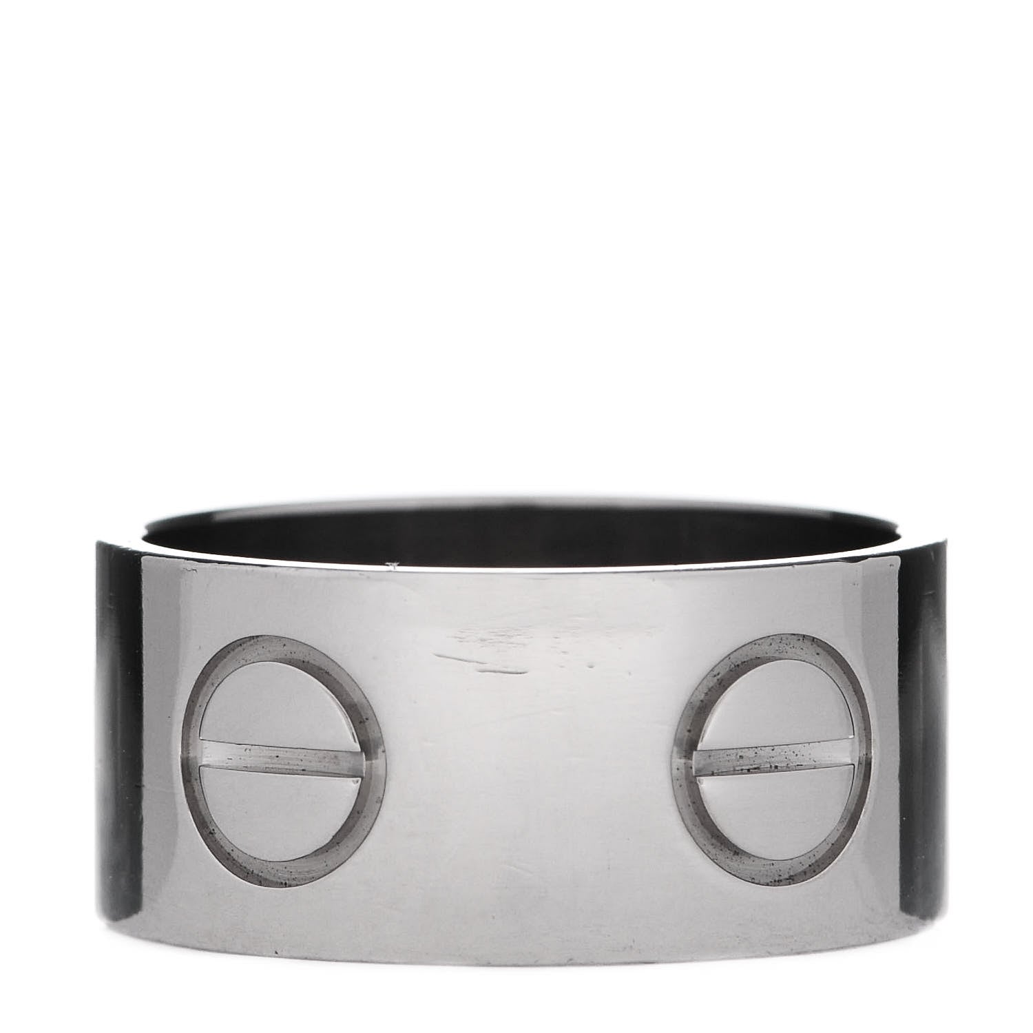 Cartier 18K White Gold 11mm LOVE Ring 66 11.5 1 of 5
