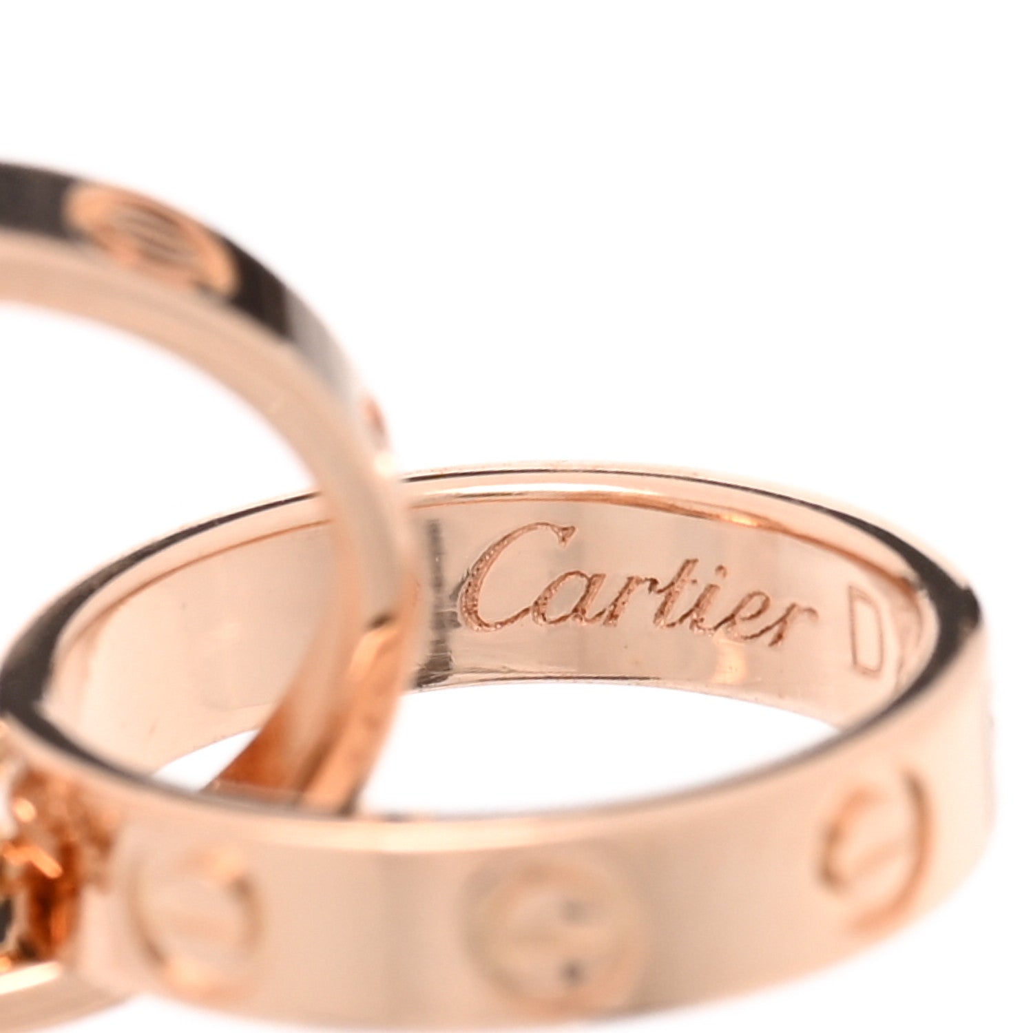 Cartier 18K Pink Gold Interlocking LOVE Bracelet 3 of 4