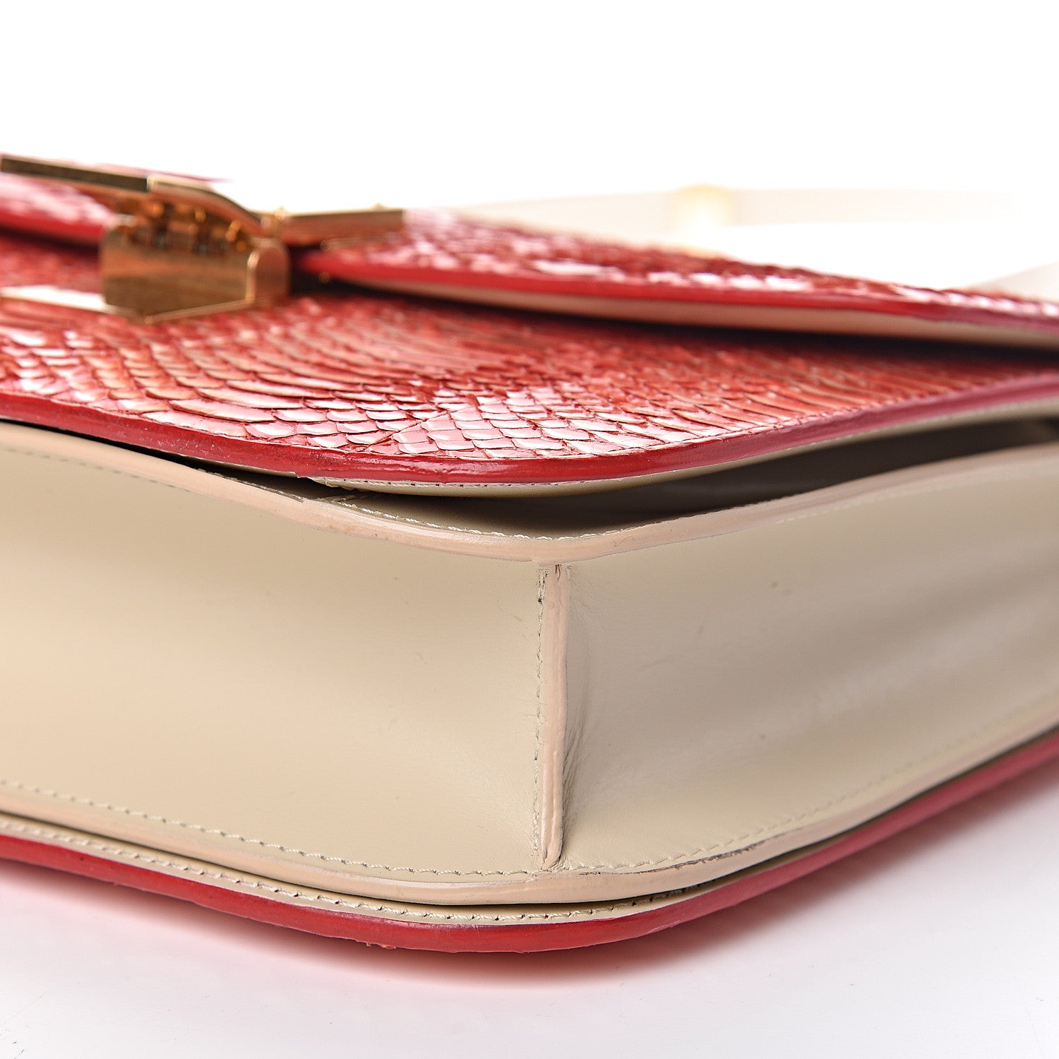 Celine Watersnake Medium Classic Box Red 9 of 10
