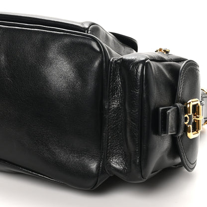 Chloe Shiny Calfskin Medium Double Carry Camera Bag Black 9 of 10