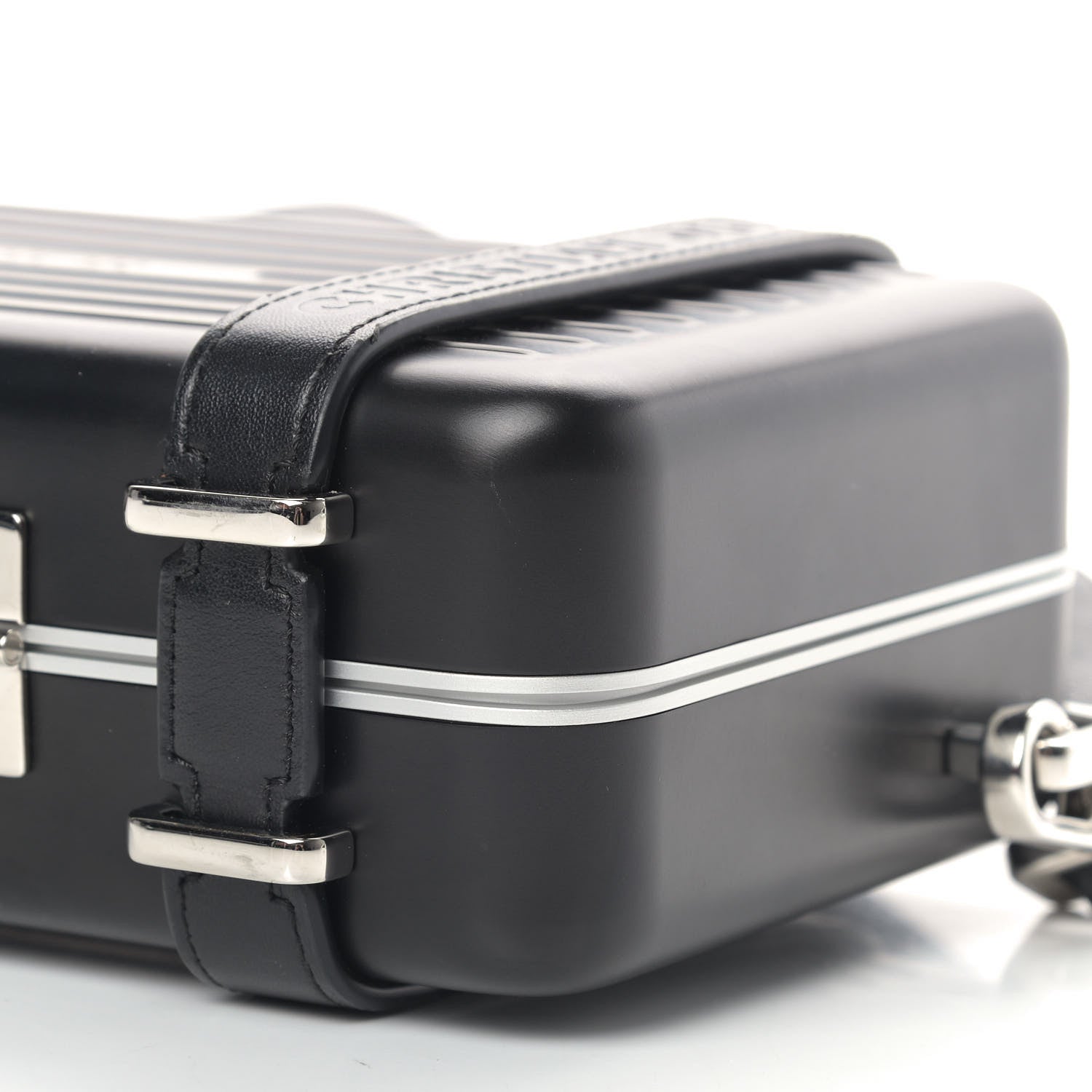 Christian Dior X RIMOWA Aluminum Personal Clutch On Strap Black 9 of 12